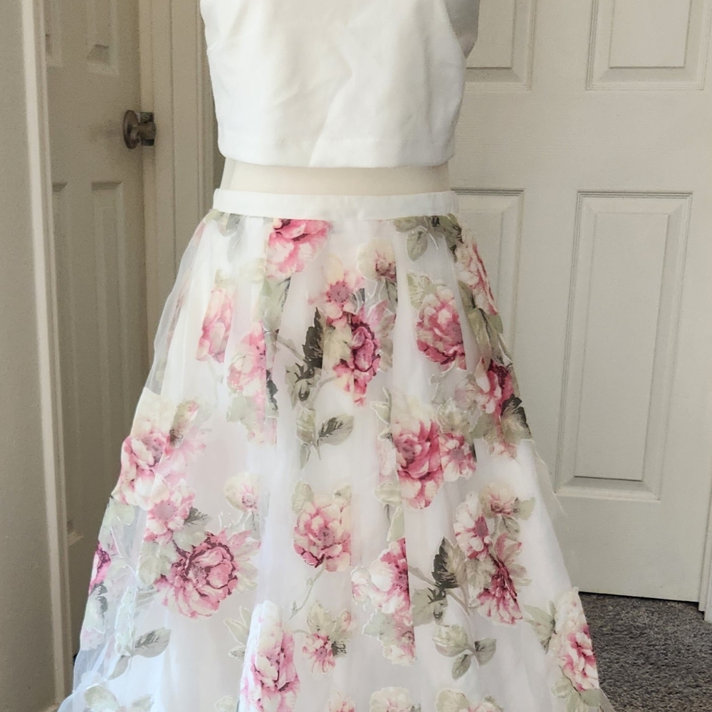 N DARLIN PROM - WEDDING FLORAL DRESS SIZE 11/12